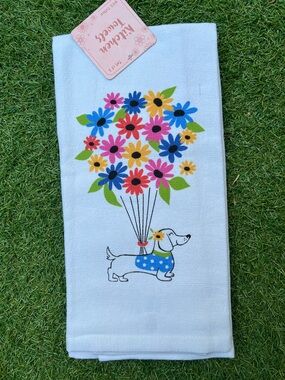 Dachshund Doxie Spring Towel Set | 2pcs